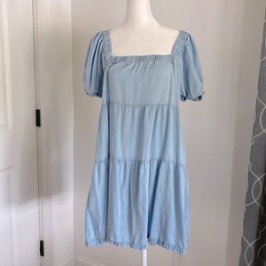 Cotton denim like dress